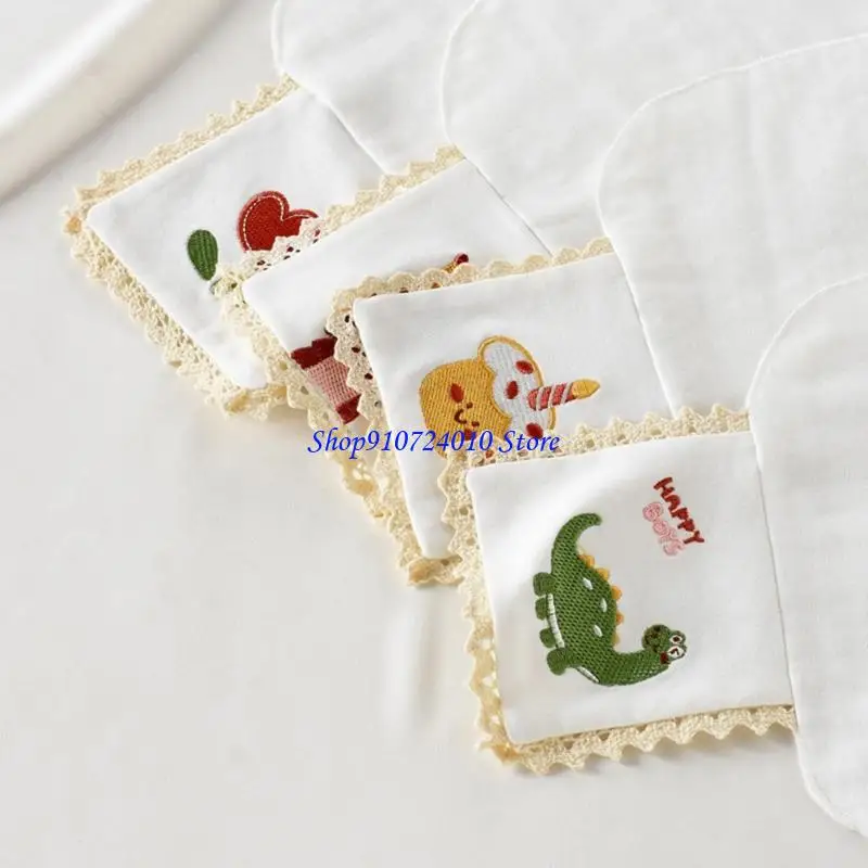 

77HD 3Pcs Breathable Cotton Baby Back Towel For Kids Outdoor Activity Daily Use