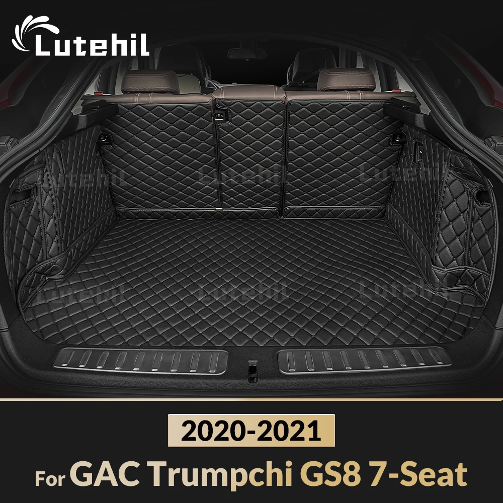 

Для GAC Trumpchi GS8 7-Seat 2020 2021, авто полное покрытие, коврик в багажник Lutehil, чехол для багажника автомобиля, подкладка для багажника, аксессуары для интерьера