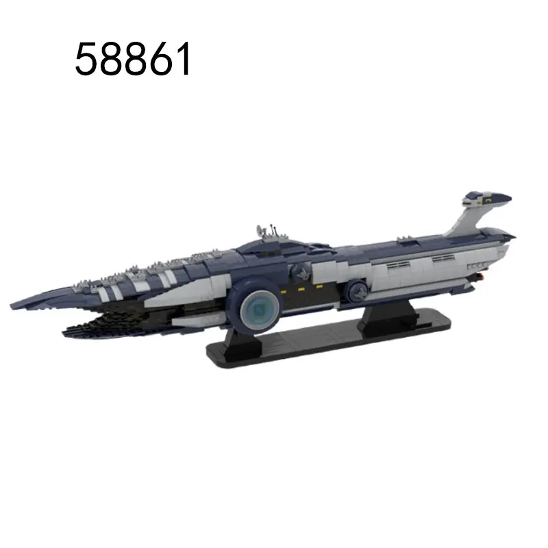 MOC-143235 146115 Game Model 79755 Transport Ship Small Particle Assembly Building Block Toy