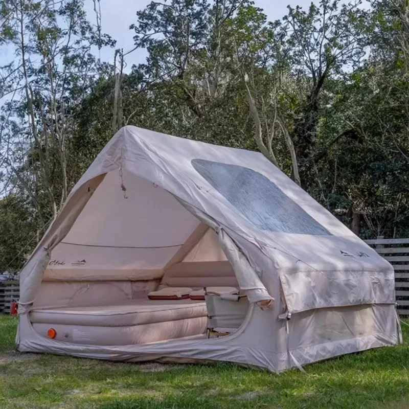 

Be suitable for Oxford Cloth Fully Automatic Inflatable Tent Outdoor Camping Stay Overnight Rainproof Warm Thicken Portable Camp