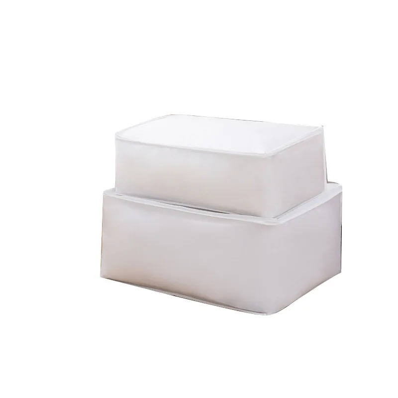 

1 Piece White Foldable Storage Bag Closet Organizer For Pillow Portable Clothes Storage Bag Dustproof Pillow Package Organizer