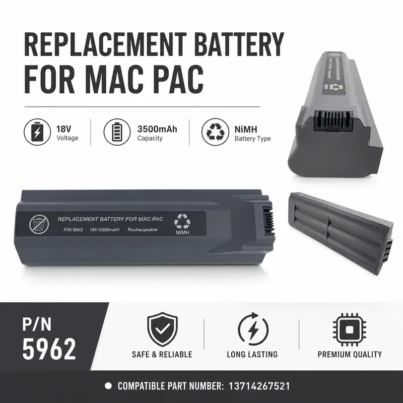 For Marquette GE 5000 Battery 900770-001 18V 3500mAh Replacement Power Tool Batteries Compatible with GE 5000 Devices