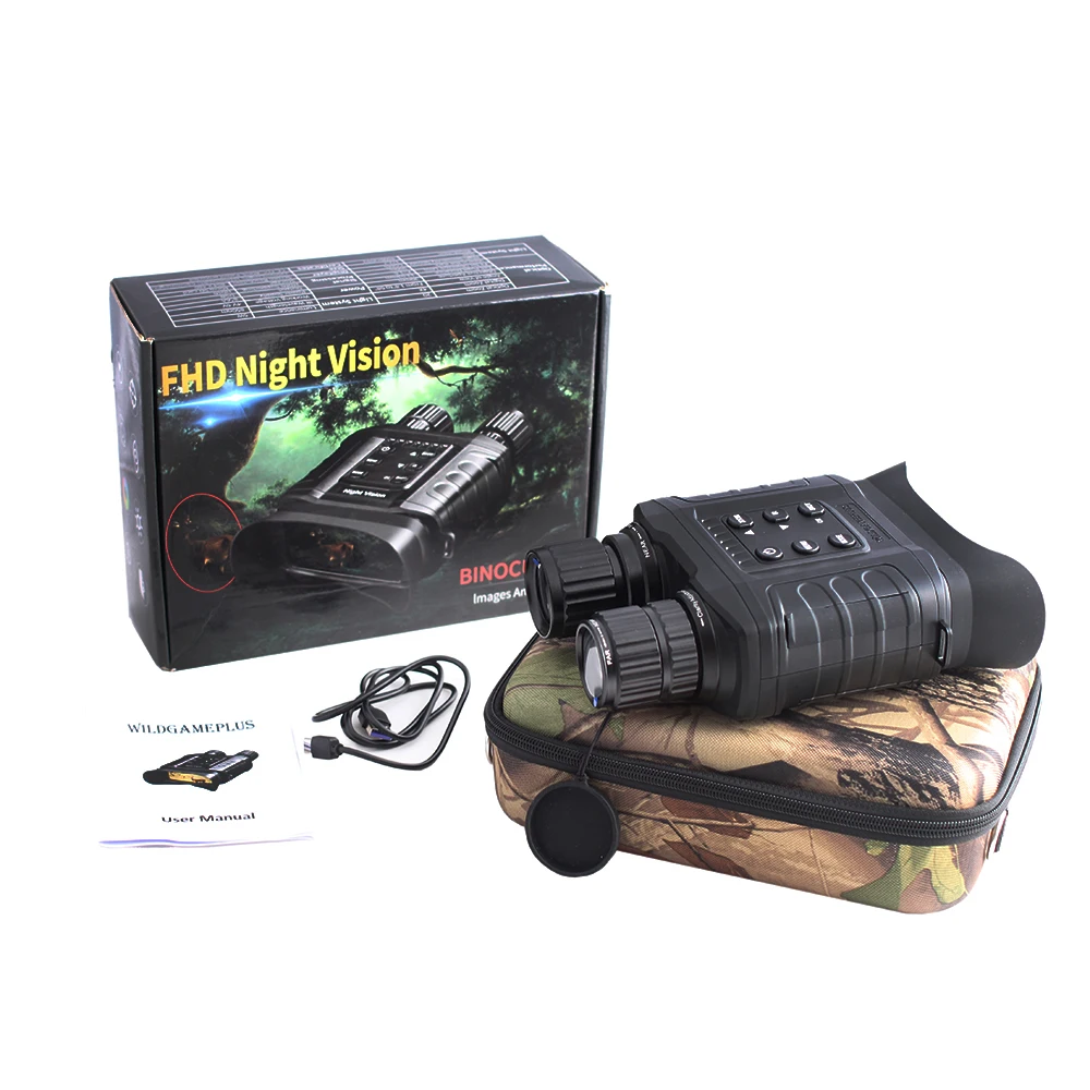 Digital Night Vision Binoculars with LCD Screen Infrared (IR) Camera Take Photo Video from 300m Night