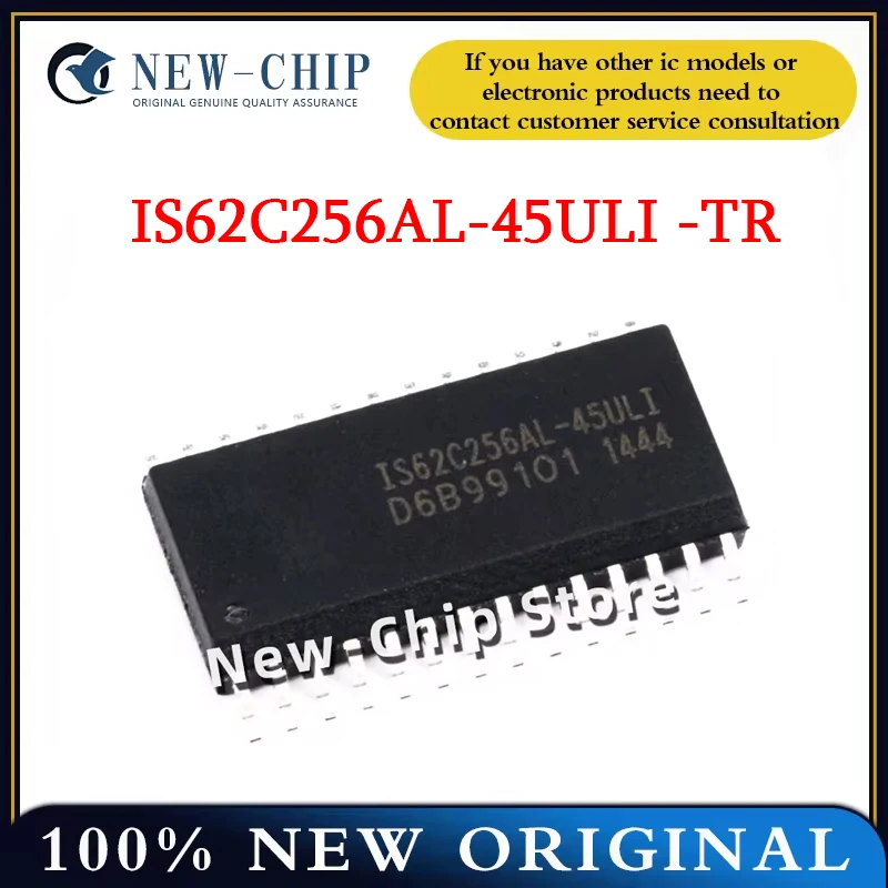 2PCS-100PCS/LOT  IS62C256AL-45ULI RAM 256KB Static random access memory  SOP-28 New Original  IS62C256AL