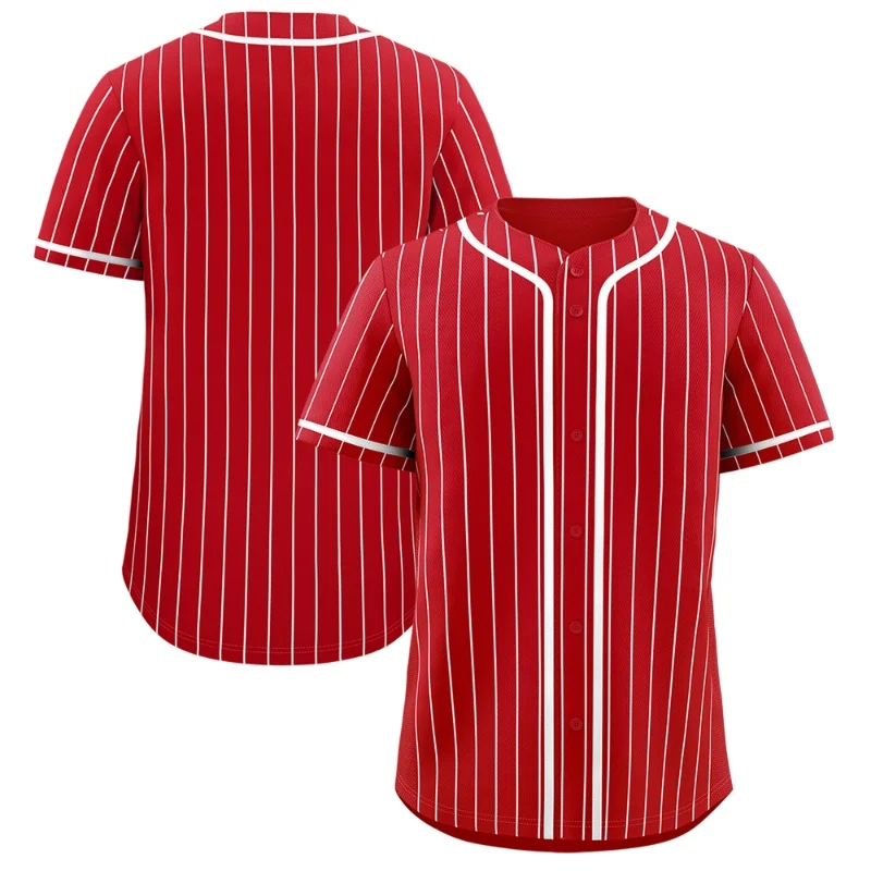 Imagen 5: Customized Baseball Shirt Embroidered With Personalized Name And Number, Buttoned Polyester Softball Jersey, Adult Sports Unifor