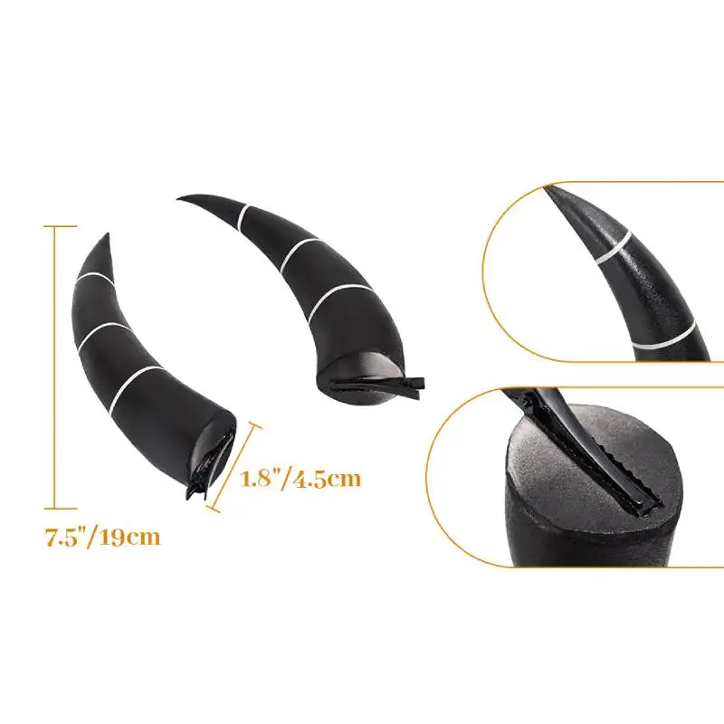 WENAM Millie Cosplay Hoorns met Clips Duivel Hoofdband voor Anime Kostuum voor Halloween Hotel Helluva Boss Millie Cosplay Hoorns Nieuwe
