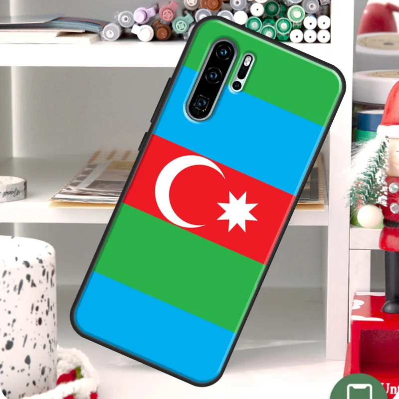 Azerbaijan Flag Coat of Arms Case For Huawei Nova 9 10 SE Y61 Y91 Y60 Y70 Y90 5T 7i 8i 11i 11 Pro P20 P30 P40 Lite Cover