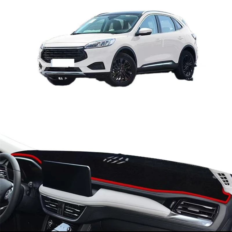 

Для Ford Escape Kuga 2020 2021 2022 2023 2024 автомобильный чехол на приборную панель, коврик для приборной панели, анти-УФ-защитный козырек от солнца, аксессуары для ковров