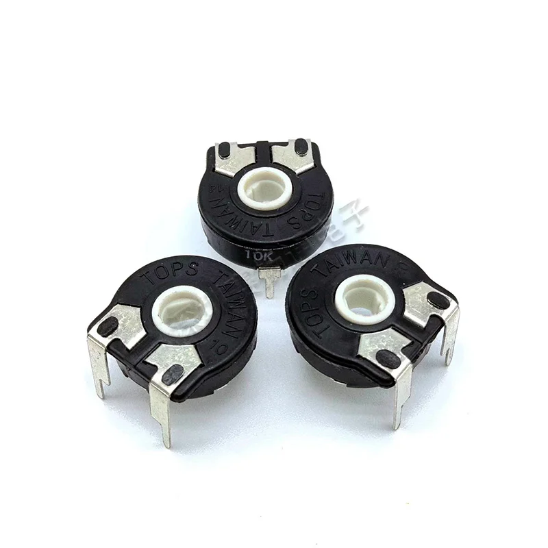 10 PCS Taiwan TOPS potentiometer 10K 50K 470K  replaces Spain PIHER potentiometer PT15NV15-103A horizontal adjustable PT15