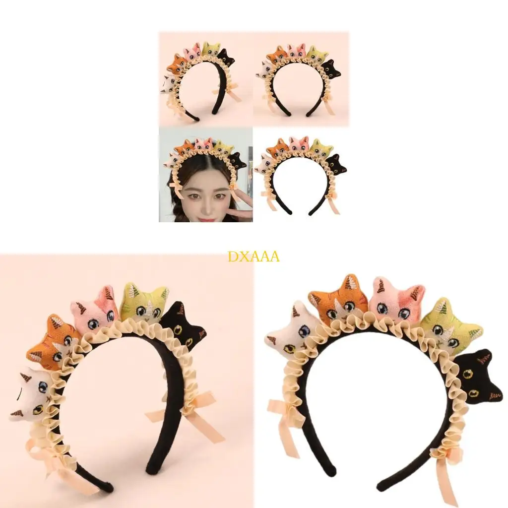 

DXAA Creative Cats Headband Cosplay Halloween Costume Cartoon Headdress Hair Accessory