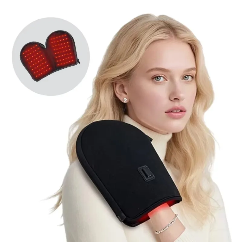 Smart 850nm 660nm Near In-frared LED Red Light Therapy Device Hand Palm Finger Wrist Pain Relief Red Light Therapy Gloves