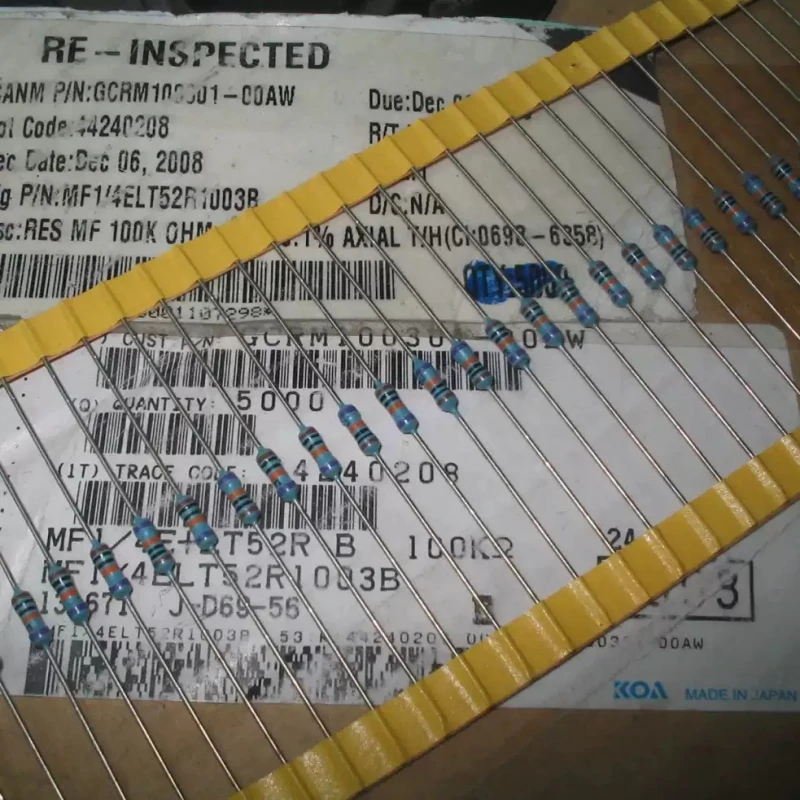 Japan KOA 100K 0.1% 0.25W precision resistor MADE IN JAPAN 2.4X6MM