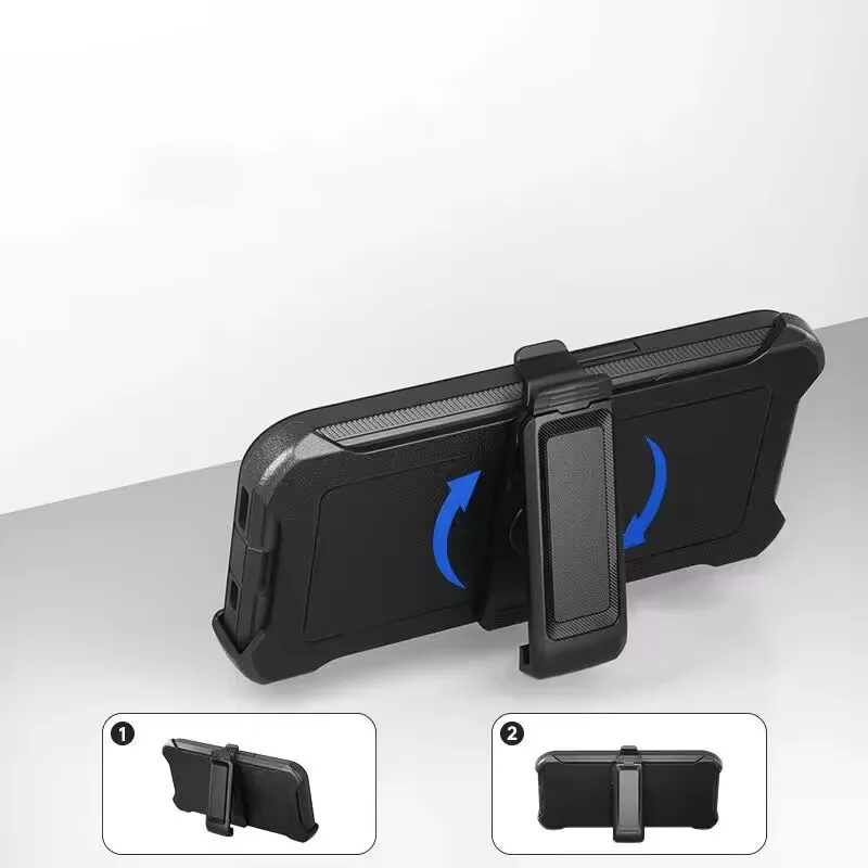 3 IN1 dla Samsung Galaxy S22 S21 S20 S23 S24 S25 ULTRA S10 Plus Note 20 10 9 8 Wytrzymałe, wstrząsoodporne etui na telefon z paskiem CliP — zdjęcie produktu 5