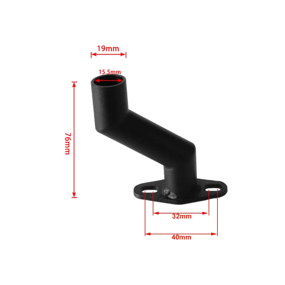 32mm-40mm Offset Intake Manifold With Gasket For 49cc 60cc 66cc 80cc Motorized Bike Motorised Bicycle Carburetor Accessories