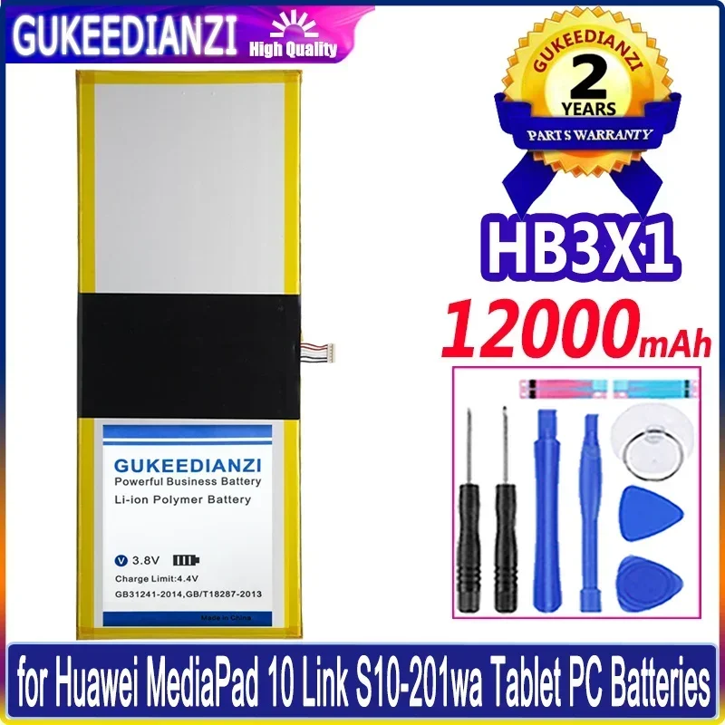 

Аккумулятор HB3X1 12000 мАч, аккумуляторная батарея большой емкости для Huawei MediaPad 10