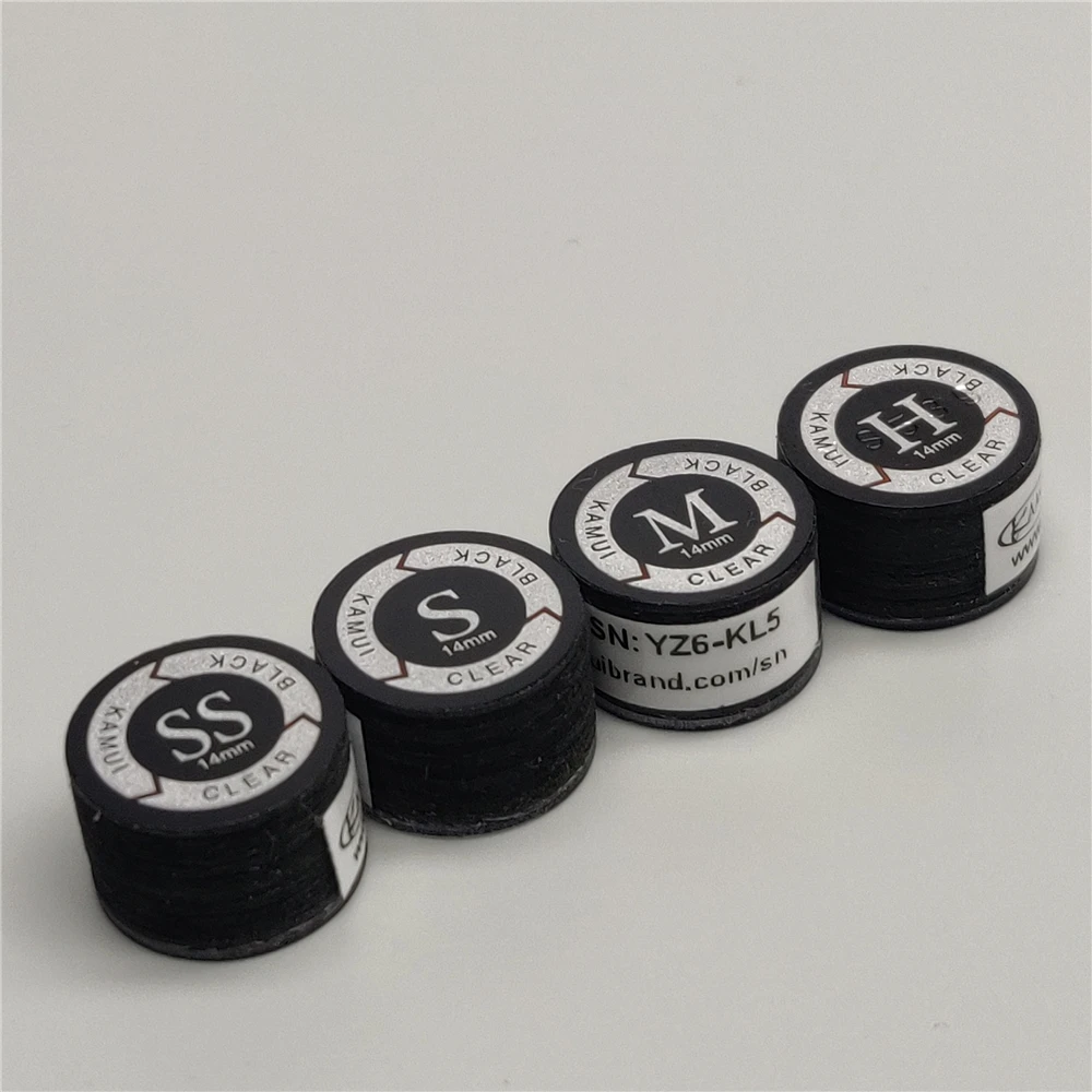 Punte Kamui nero chiaro 14mm giappone biliardo originale Carom suggerimenti per stecca da biliardo suggerimenti per stecca da biliardo accessori per biliardo e biliardo