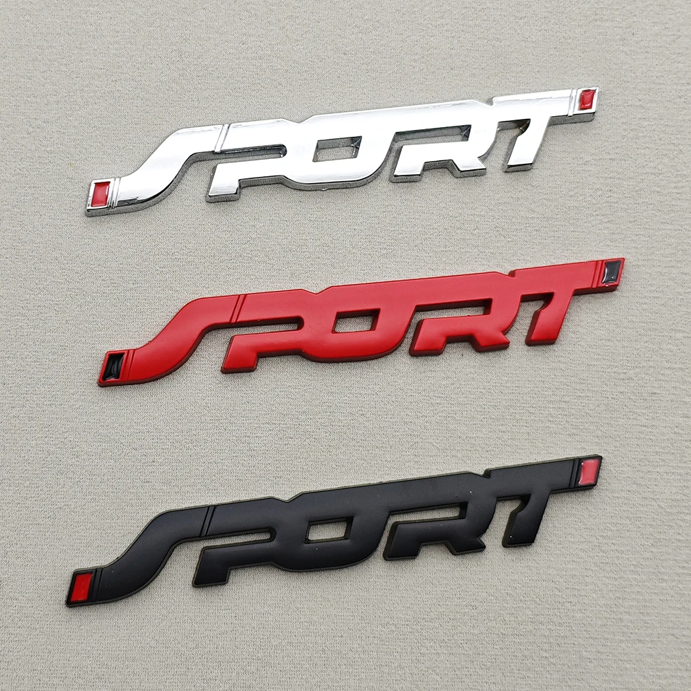 Badge de voiture 3D en métal, logo sportif, emblème, accessoires, autocollant pour coffre de Ford Bronco Explorer Courier Eco Equator Edge Fiesta Transit