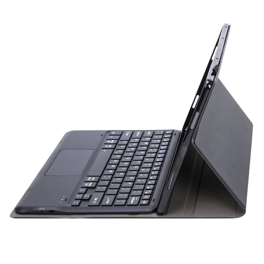 Touchpad Keyboard for vivo Pad3 / IQOO Pad2 / IQOO Pad Leather Cover with Bluetooth-compatible Keyboard - Black