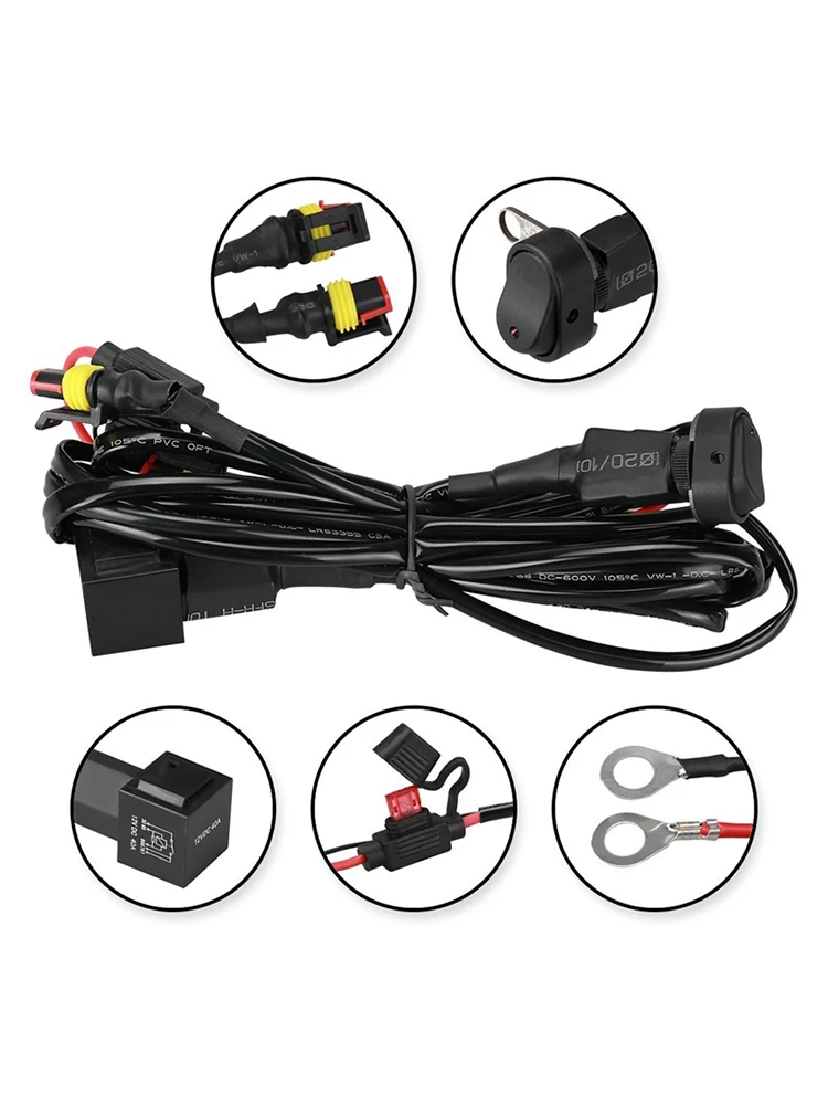 For BMW Motorcycles LED Fog Light Lamp Wiring Harness Relay Wire For BMW R1250GS ADV F800GS R 1250 GS LC