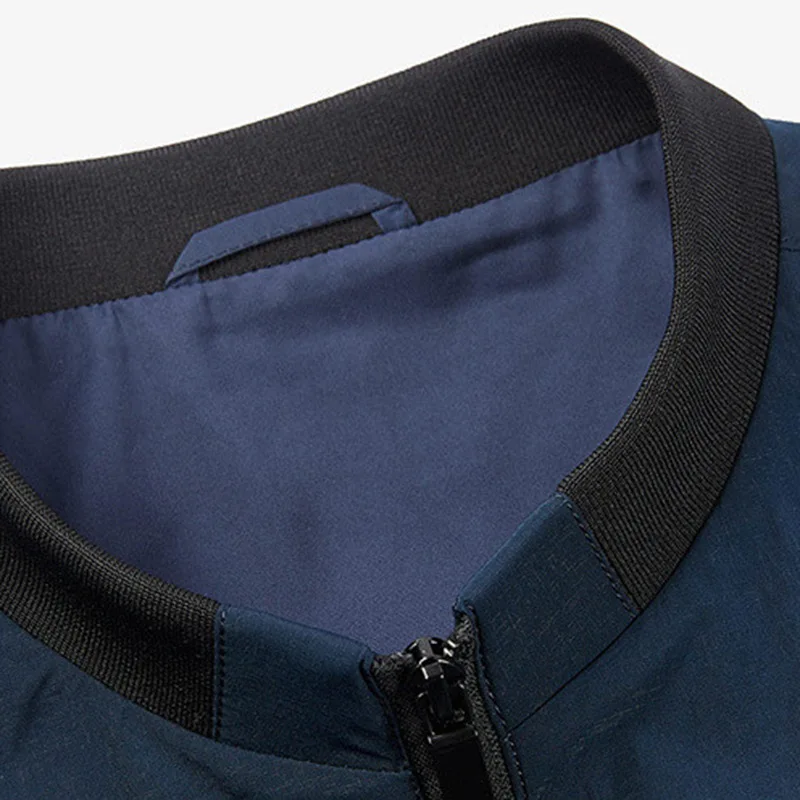 

Мужская повседневная куртка Spring Faion, удобное легкое пальто с воротником-стойкой, простое пальто для отдыха, полиэфирное волокно, молния све