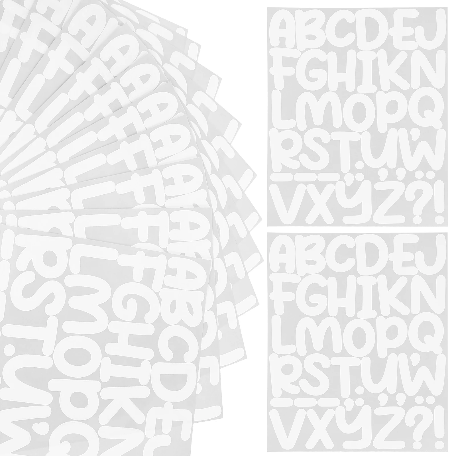 

12pcs Alphabet Number Decorative Letter Number Diy Self-Adhesive Vinyl Stickers For Mailbox Door Cabinet Scrapbook Stickers