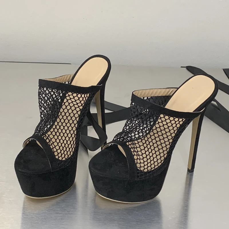 aneikeh-ete-sexy-maille-noir-mode-evider-bretelles-croisees-pantoufles-a-talons-hauts-plate-forme-sandales-dame-banquet-chaussures-de-fete
