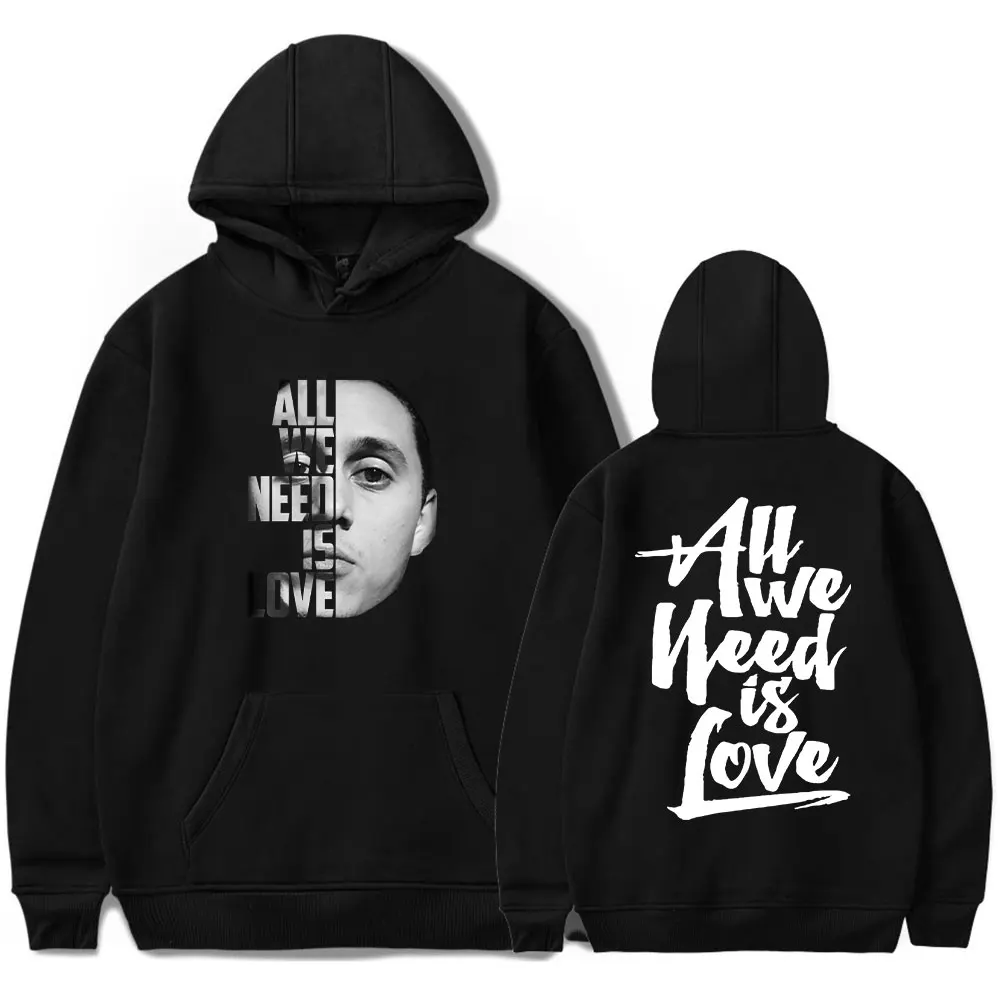 

Canserbero Hoodies All We Need Is Love Merch Winter Women Men Fashion Casual Rapper Sweatshirts Top