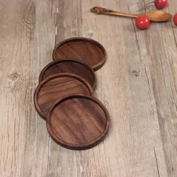Round Walnut Wood Coaster