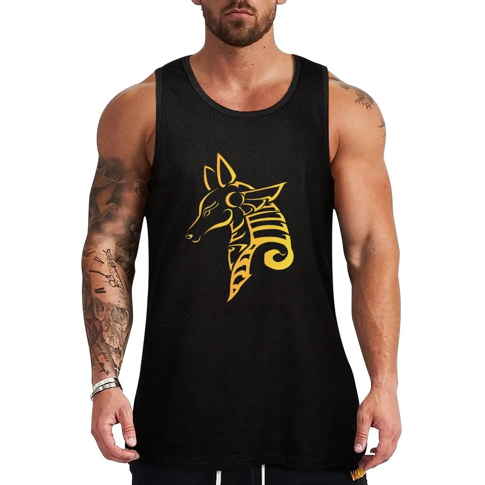 The great Anubis - God of death in ancient Egypt Tank Top Gym T-shirts for men sexy clothes men man vest