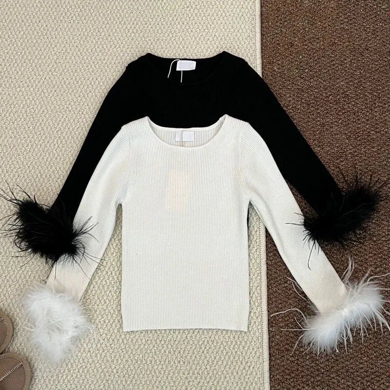 2026 Spring Baby Girls Pure Color Solid T-Shirt with Fluffy Sleeves Kids Casual Thin Long Sleeve Base Tees Childrens Clothes