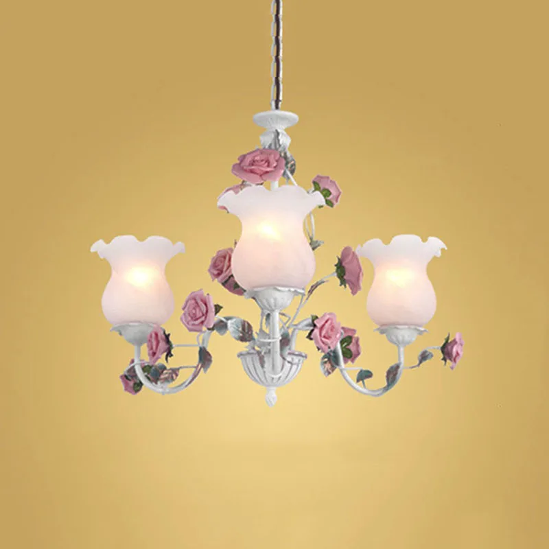 

French Romantic Creative Home Lighting Living Room Children's Princess Room Pendant Lamp Store Theme Restaurant Led Chandelier