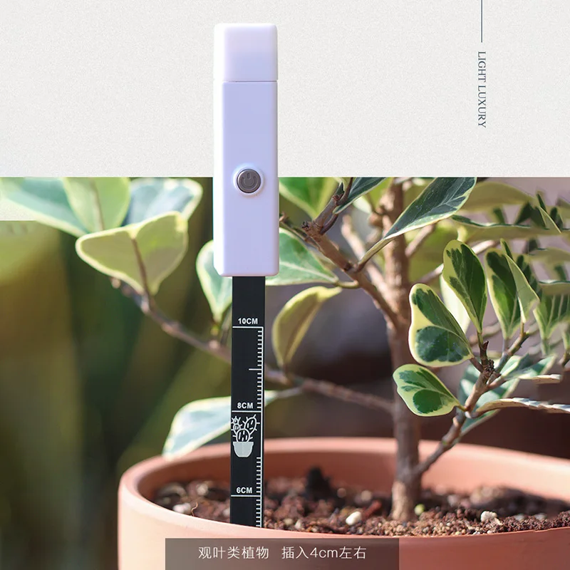 

1Pcs Soil Moisture Tester With 3 Color Indicator Light Smart Probe Plant Water Meter Soil Tester For Garden Lawn Potted Plants