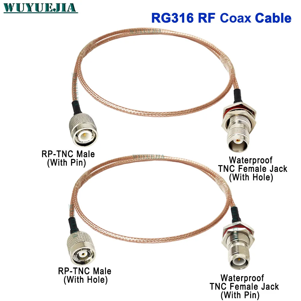 

1Pcs Waterproof TNC Type TNC Female Jack to TNC Male Plug RG-316 Coaxial Cable Pigtail WIFI Router Antenna Extension Cord Jumper
