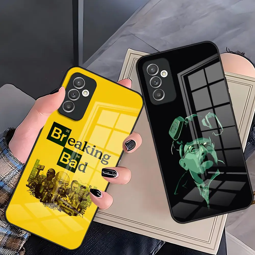 TV B-Breaking Bad Phone Case For Samsung A25 A13 A33 5G A54 A36 A35 A56 A52 A14 Shockproof Glass Cover