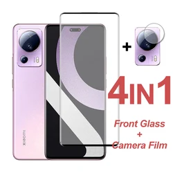 For Xiaomi 13 Lite Screen Protector Full Cover Curved Tempered Glass Camera Film For Xiaomi Mi 13 Lite 12 Pro NE 12S Ultra 12X