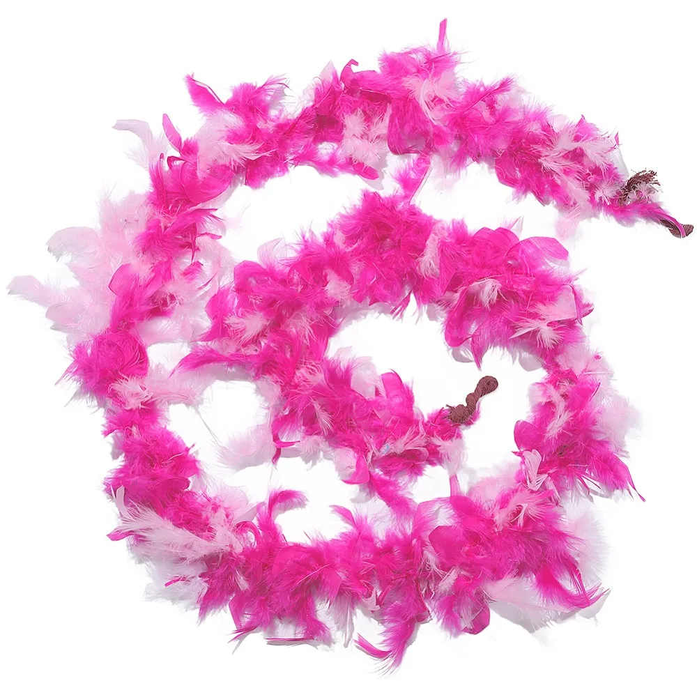 Adornos de Plumas de Pavo para Manualidades, Accesorios para Disfraces, Decoración para el Cabello, Manualidades, Color Fucsia, 2000x140x14mm