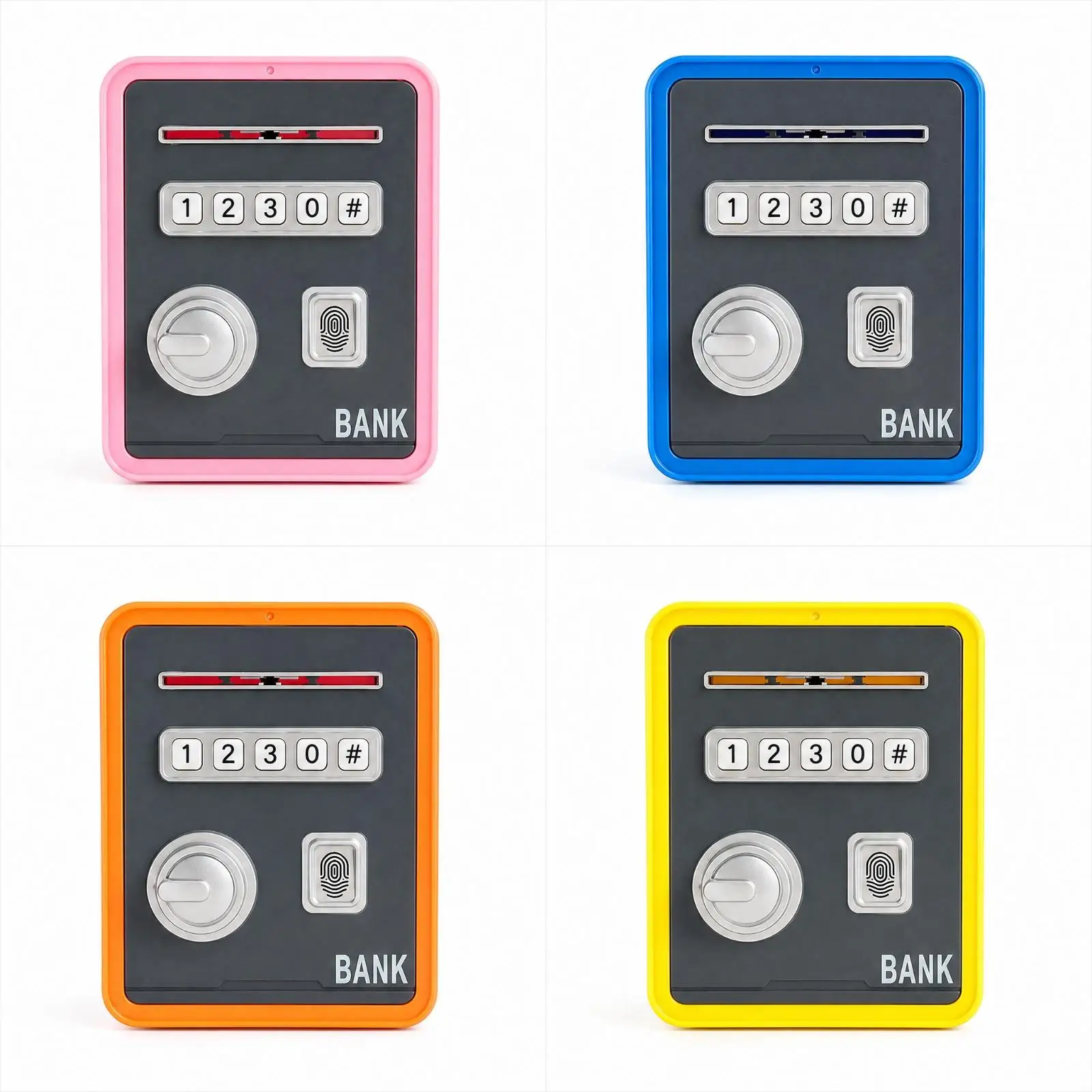 Kids ATM Piggy Bank Digital Password Safe Box for Coins Banknotes ABS Money Saver for Children Gift