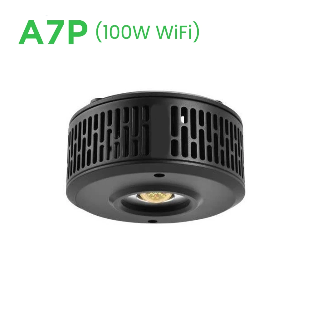 A7P 100W espectro completo WiFi aplicación programable pecera de agua dulce Color que mejora la floración de algas crecimiento plantado acuario luz LED