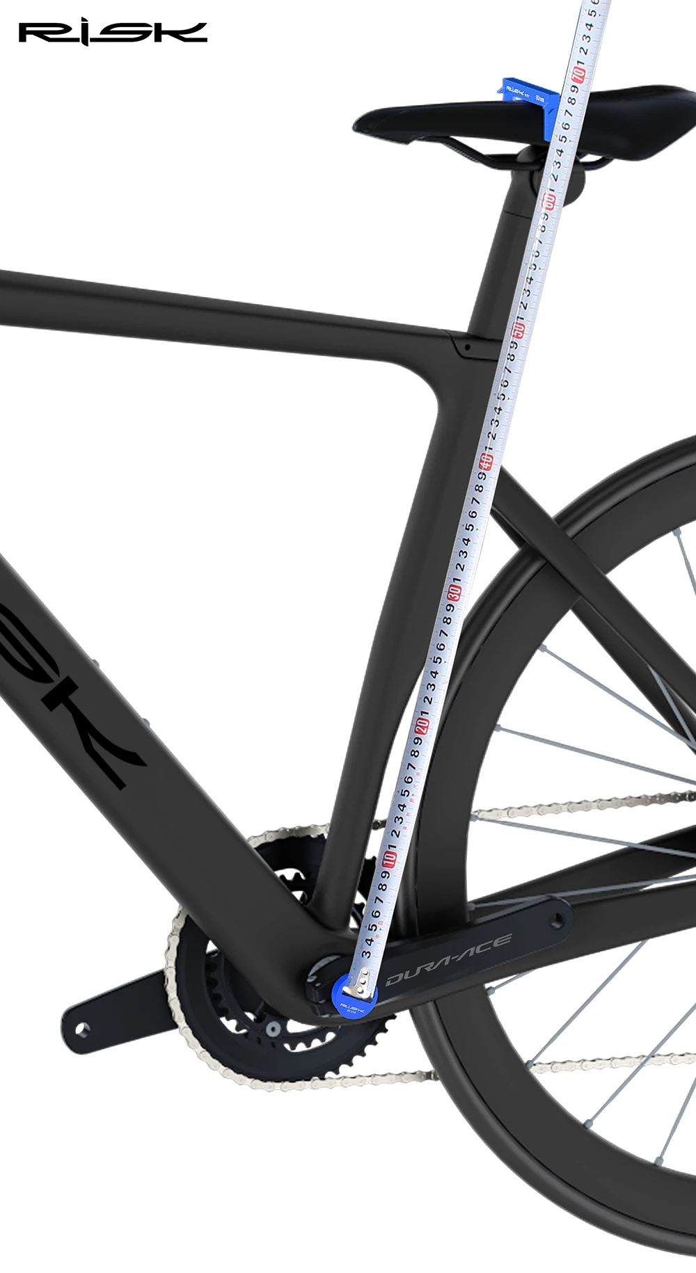 RISK Fahrradsitz-Höhenmessgerät RISK MTB Rennrad-Sattel-Messwerkzeug Vorderkissen-Einstellwerkzeug-Set – Detail 9