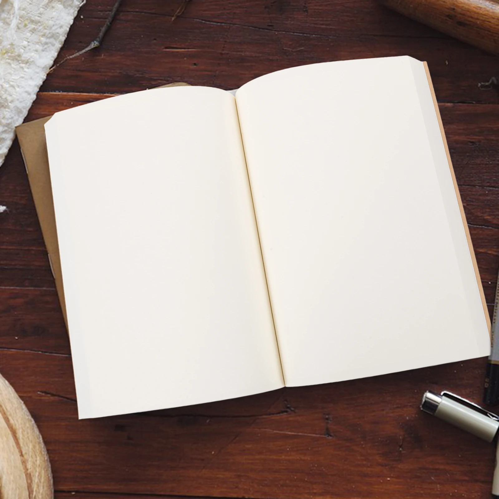 

1pcs Vintage Notebook 8.5X11 Inch Thick Paper Plain Notepad For School Office Work Travel Journal Stationery Art