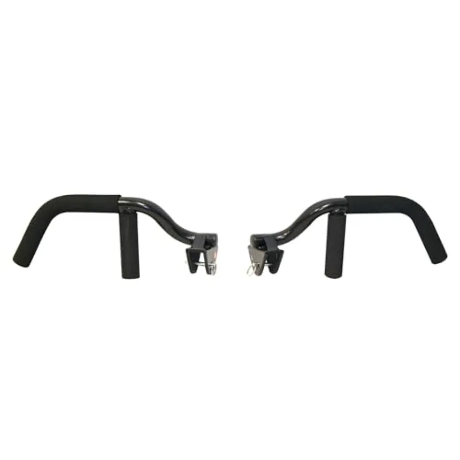 Barras Tri-Grip Shaper para uso en gimnasios domésticos, hechas de acero duradero con acabado negro mate y agarre texturizado antideslizante.