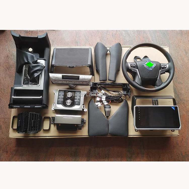 

Interior Upgrades 2010-2017 Upgrade to 2018 of Car Interior Console Kit RHD for To yota Land Cruiser Prado LC150 FJ150