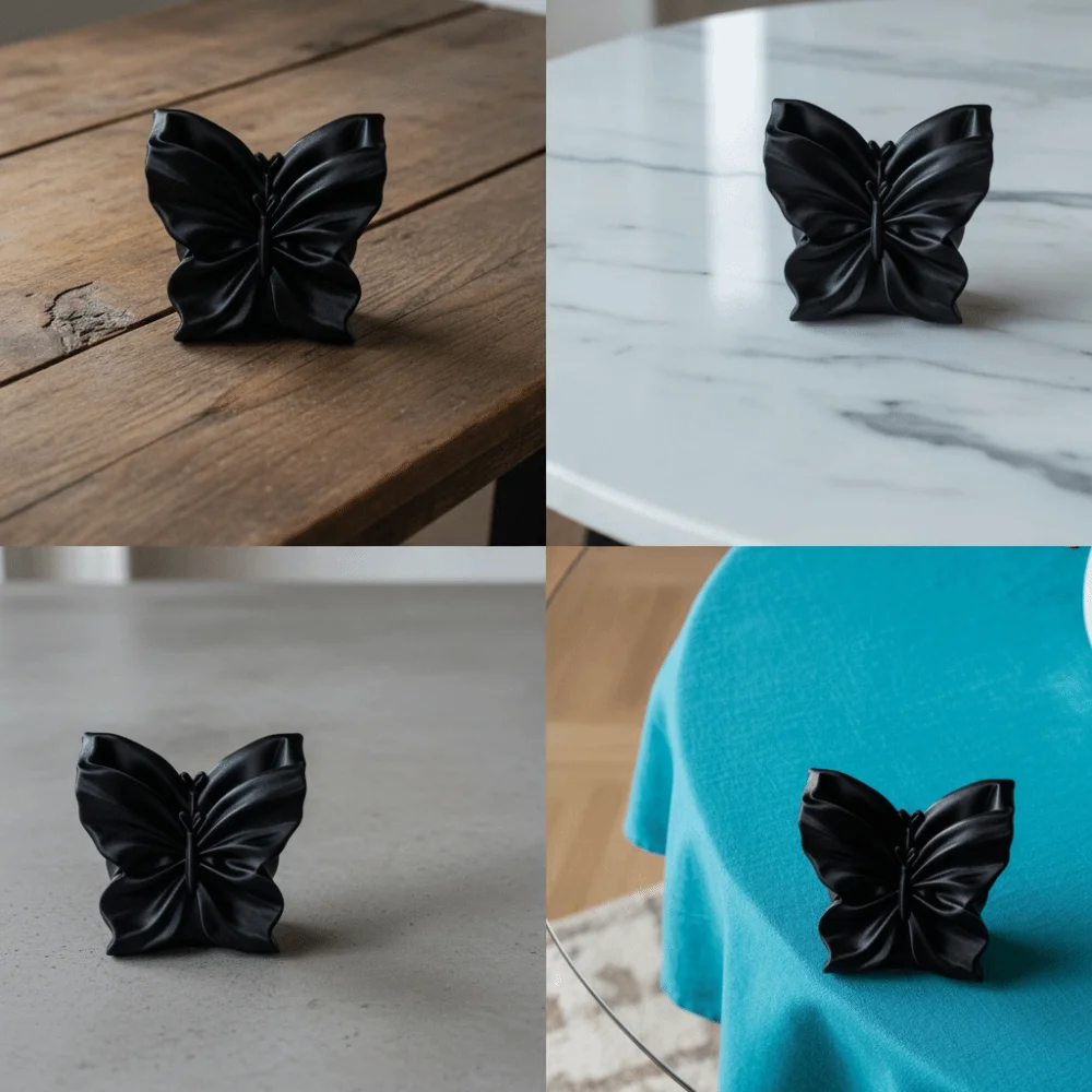 Desktop Organizer Butterfly Pen Holder Stationery Storage Makeup Brush Bin Butterfly Ornament Stable Pen Container