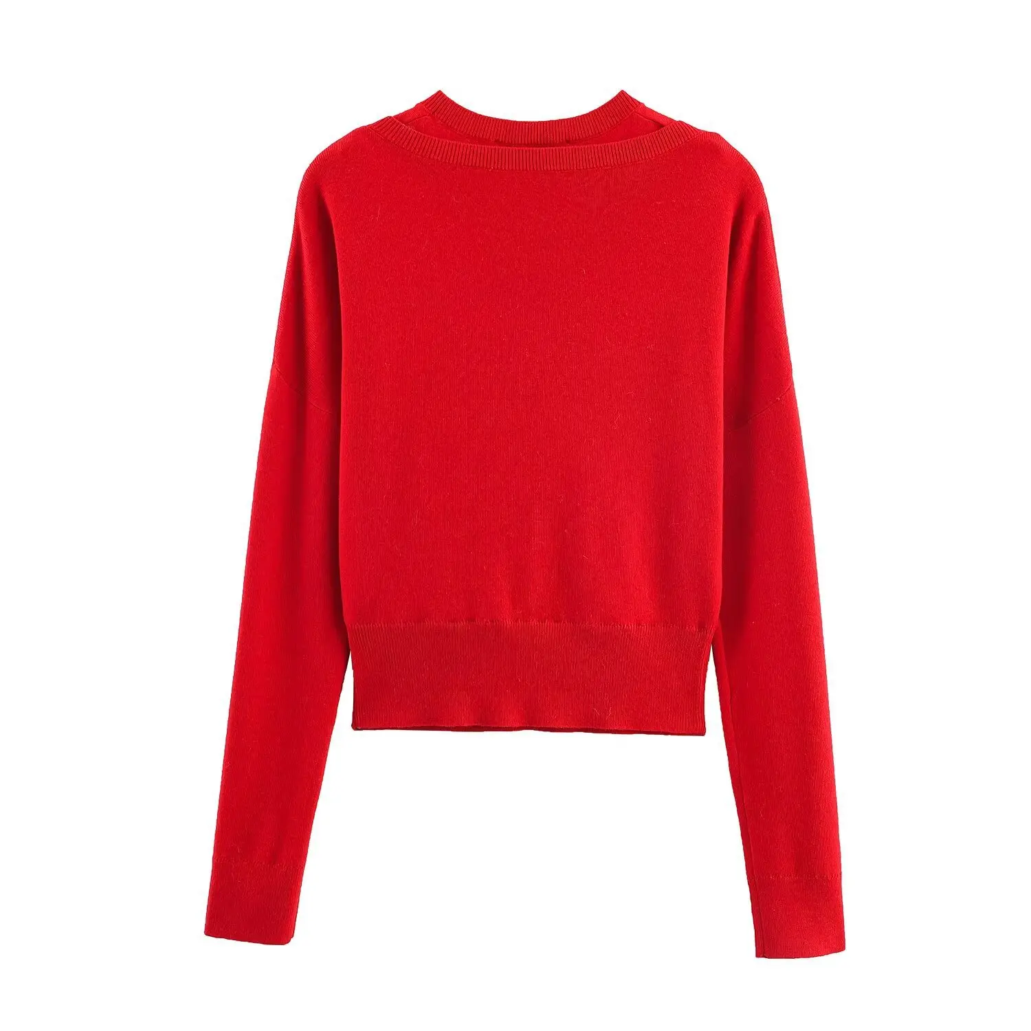 2025 maglione semplice in stile coreano da donna in autunno e inverno primavera e autunno design girocollo versatile top lavorato a maglia