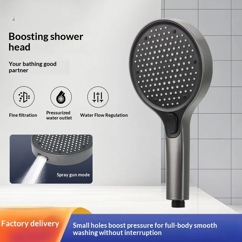 High Pressure Handheld Shower Set with Spray Gun for Home Bathroom