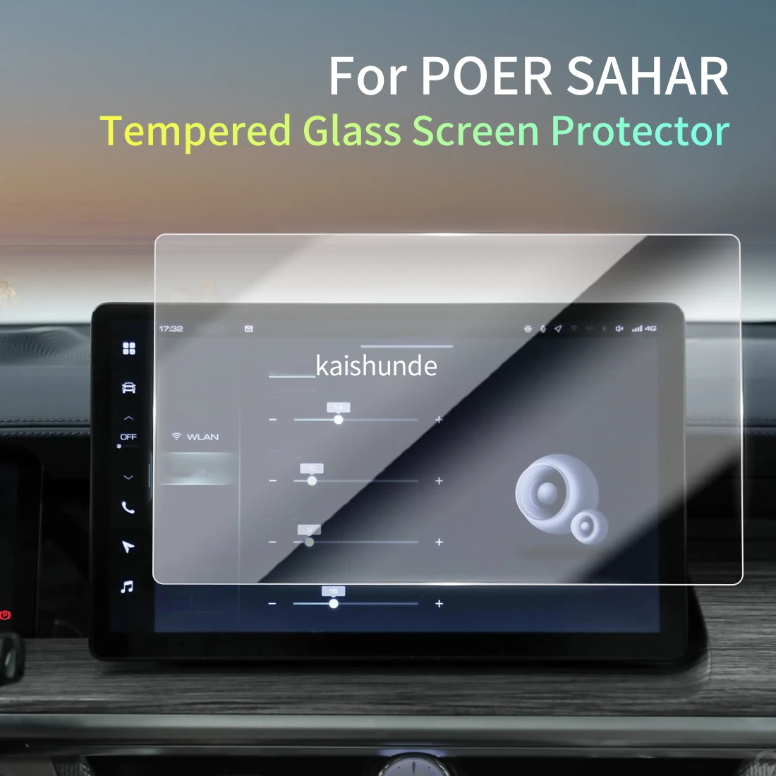 

Car Stickers Meters Protector For24 SUV POER SAHAR Tempered Glass Protective Film Display Navigation Vehicle
