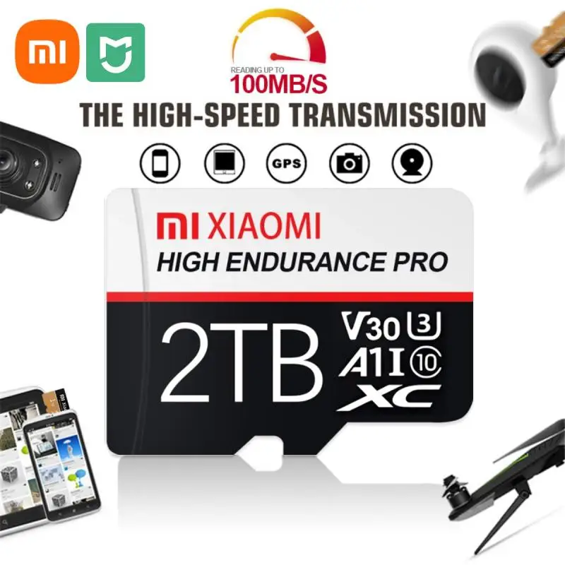 Xiaomi Mijia 2TB Micro TF Sd Card A2 1TB Memory Card 128GB High Speed Flash TF Card 512GB Expanded Storage For Android Camera