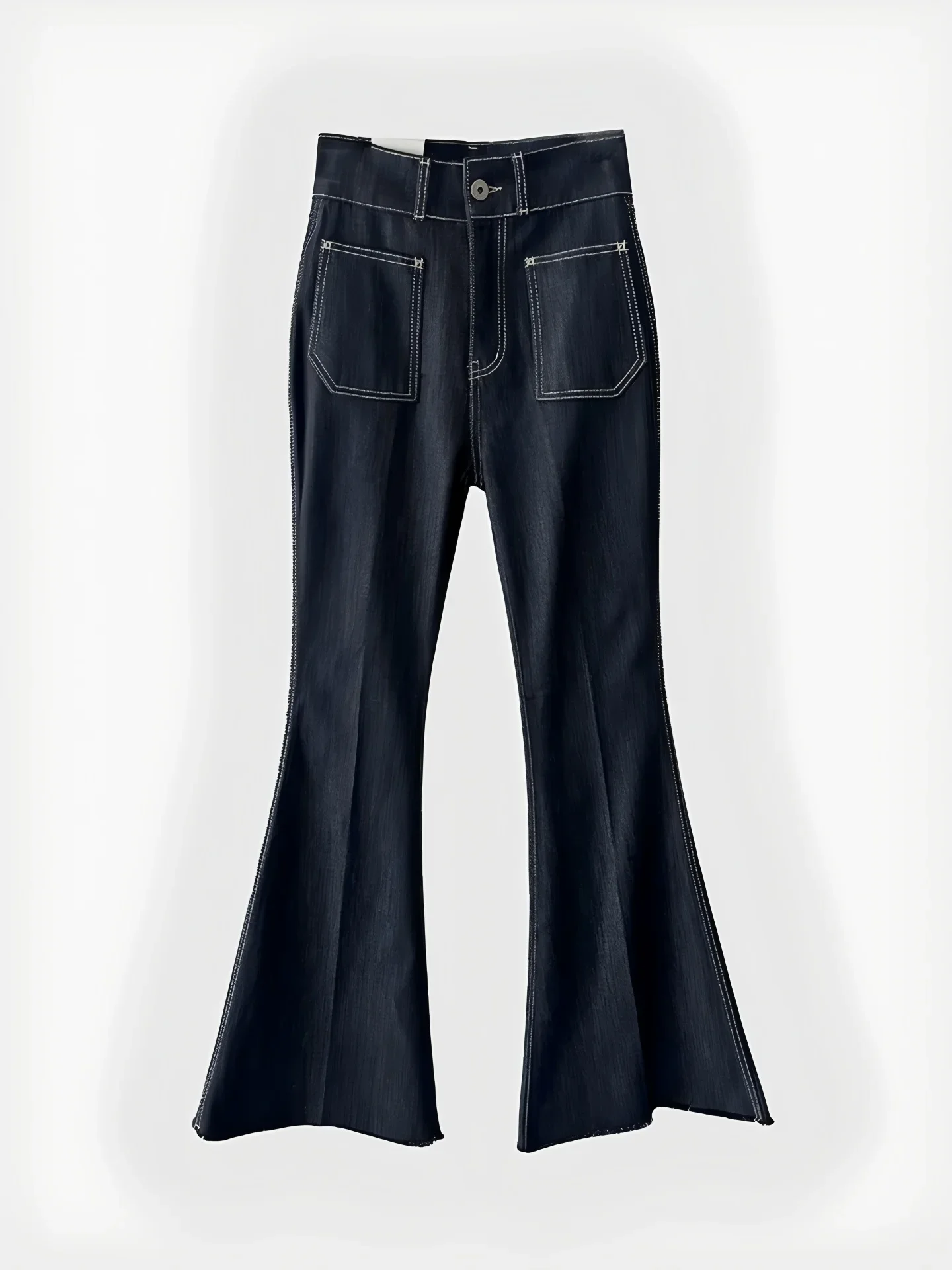 Hohe Taille Bell Bot Jeans Damen Winter Schlankheitshose Lange Legging Trendige Jeanshose Straight Fit Erwachsene Übergröße