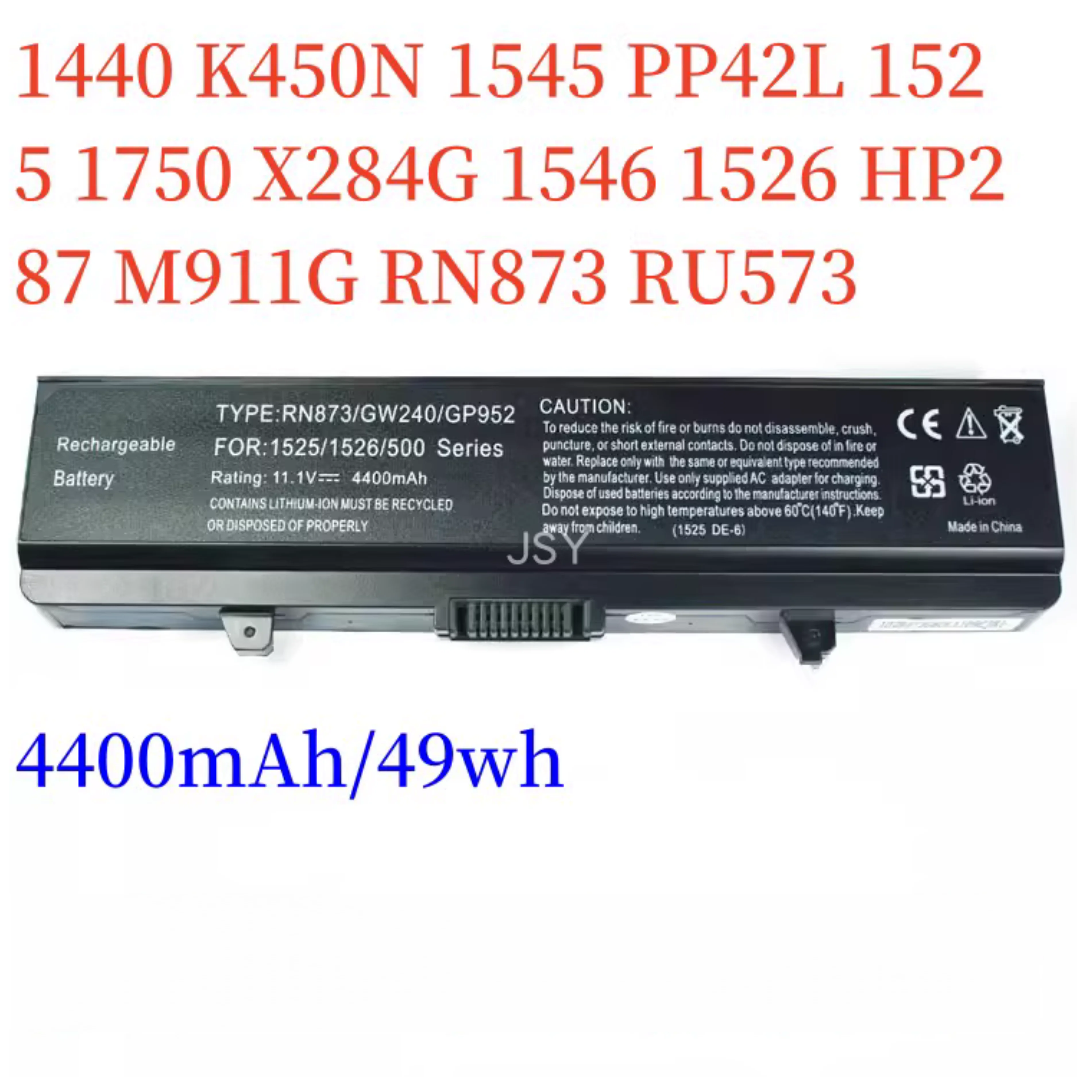 inspiron 1545 1525 1526 1546 X284G 1440 bateria y