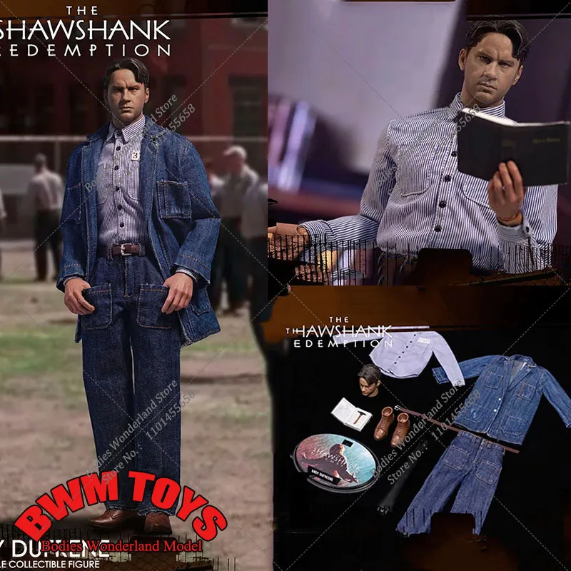 

In Stock DAFTOYS 1/6 Scale Movie The Shawshank Of Redemption Head Sculpture Andy Dress Suit Accessory For 12inch Figure Body